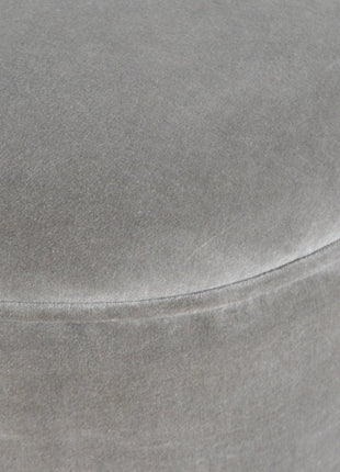 Grey Velvet Nordic Style Footstool