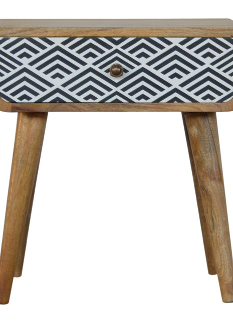 Monochrome Print Bedside