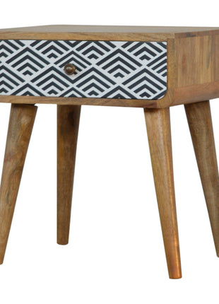 Monochrome Print Bedside