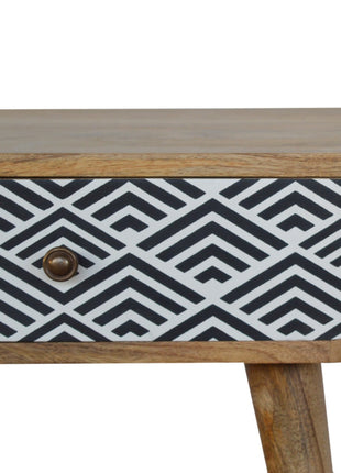 Monochrome Print Bedside