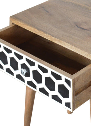 Bone Inlay Bedside