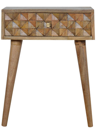 Diamond Carved Bedside