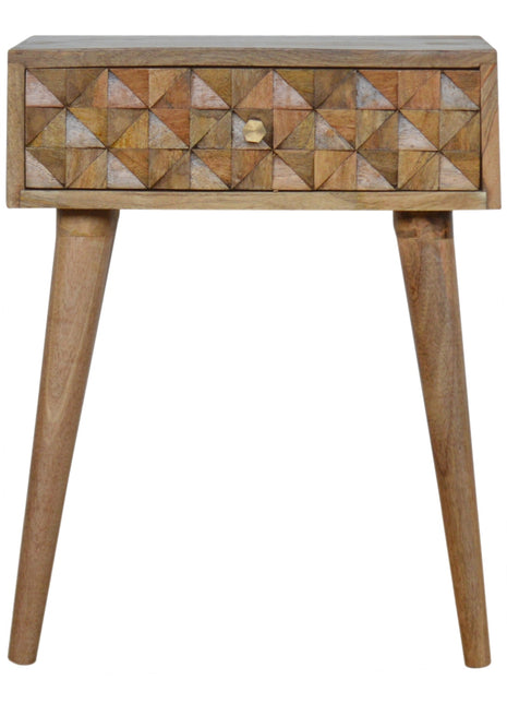 Diamond Carved Bedside