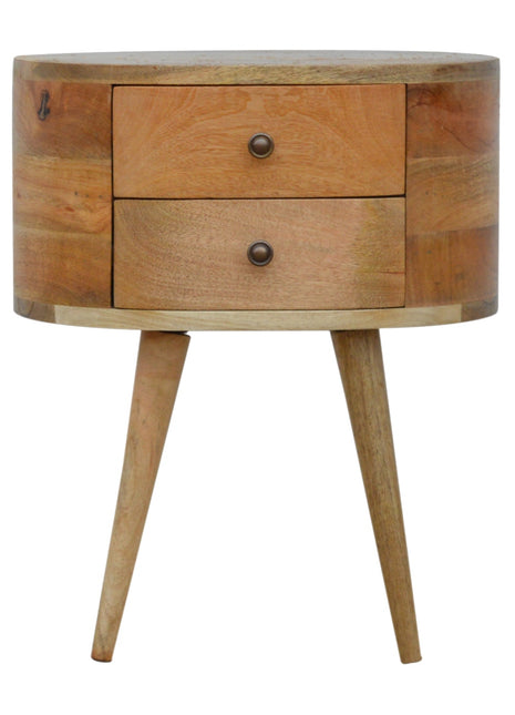 Rounded Bedside Table