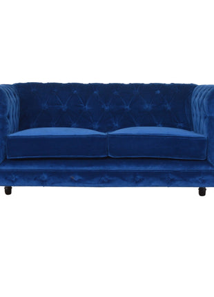 Royal Blue Velvet Chesterfield Sofa