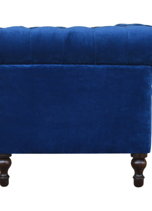Royal Blue Velvet Chesterfield Sofa