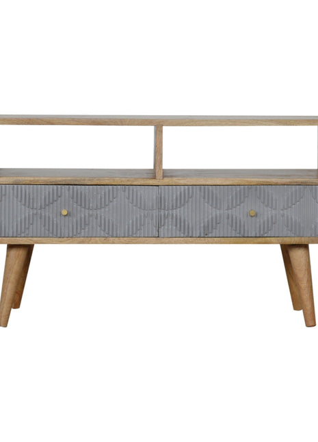 Geometric Carved Media Unit