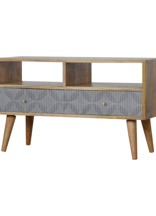 Geometric Carved Media Unit
