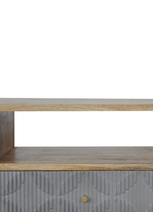 Geometric Carved Media Unit