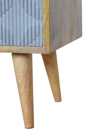 Geometric Carved Media Unit