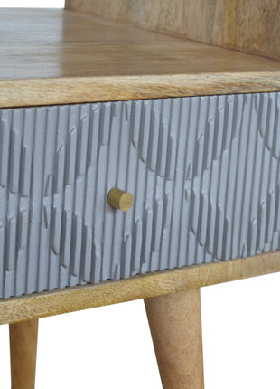 Geometric Carved Media Unit