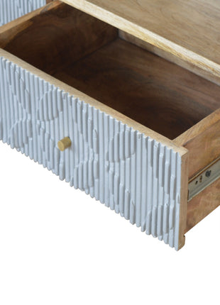 Geometric Carved Media Unit