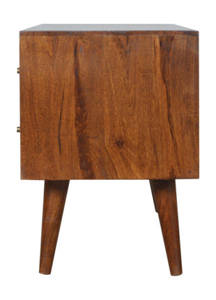 Chestnut Inlay Abstract TV Unit