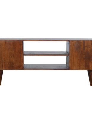 Chestnut Inlay Abstract TV Unit