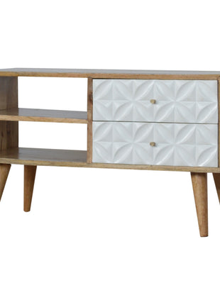 Diamond Carved Media Unit