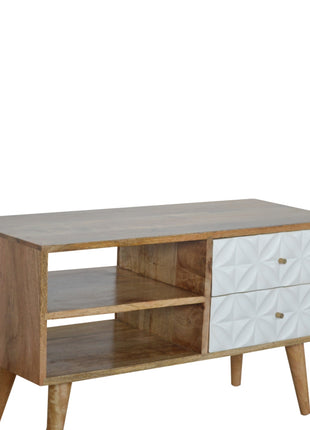 Diamond Carved Media Unit