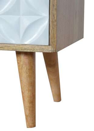 Diamond Carved Media Unit