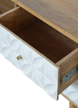 Diamond Carved Media Unit