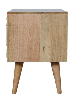 Diamond Carved Media Unit