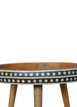 Large Dotted End Table
