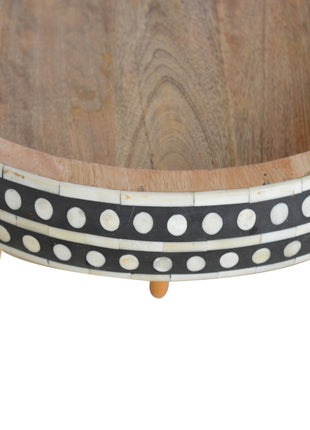 Large Dotted End Table