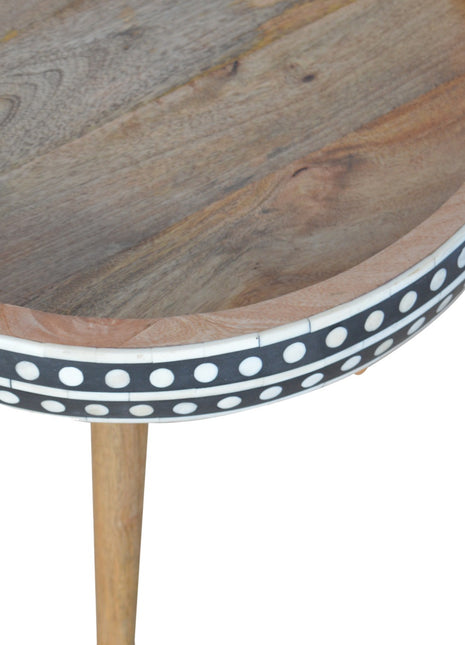 Large Dotted End Table