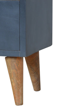 Charcoal Black Hand Painted Bedside