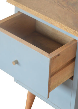 Blue Hand Painted Bedside