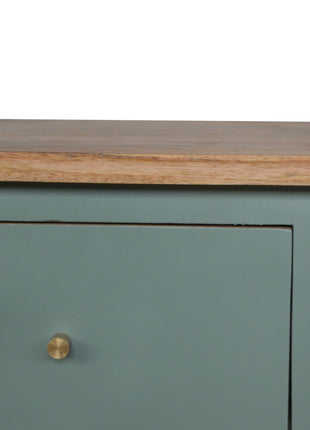 Green Hand Painted Bedside