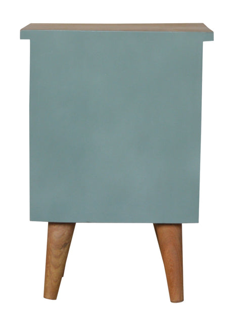 Green Hand Painted Bedside
