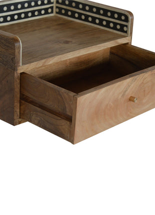 Bone Inlay Gallery Floating Bedside