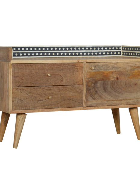 Bone Inlay Gallery Back Media Unit
