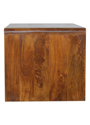 Chestnut Glass Shelf Coffee Table