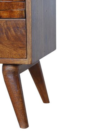 Tile Carved Chestnut TV Unit