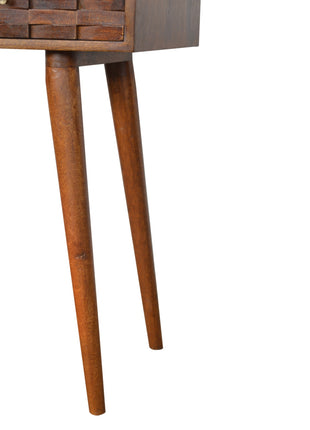 Tile Carve Chestnut Console