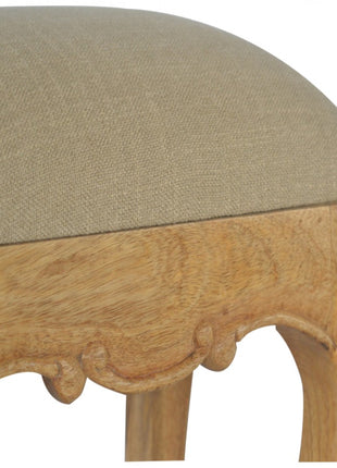 Chantilly Schlamm Leinen Hocker