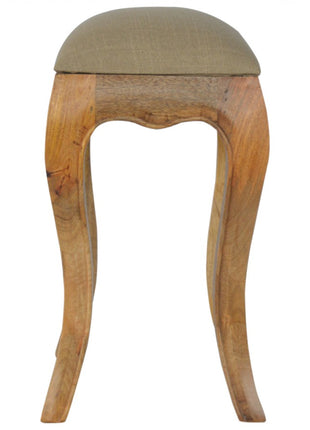 Chantilly Schlamm Leinen Hocker
