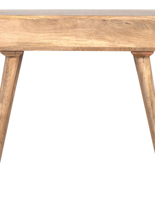 Oak-ish Open Shelf Writing Desk