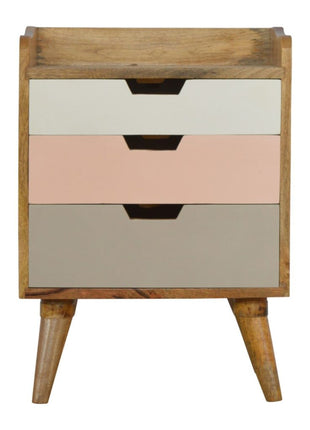 Pink Hand Painted Cut out Bedside