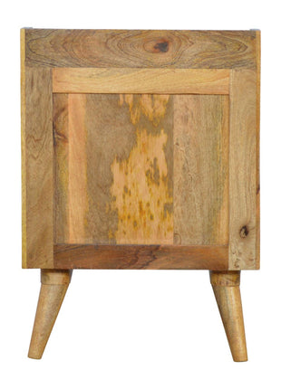 Pink Hand Painted Cut out Bedside