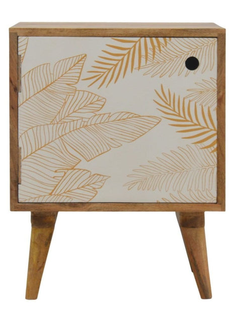 Leaf Screen-printed Bedside
