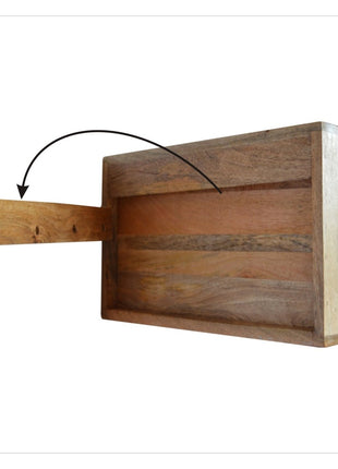 Oak-ish Wall Mounted Bedside