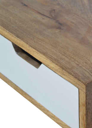 White Drawer Writing Desk