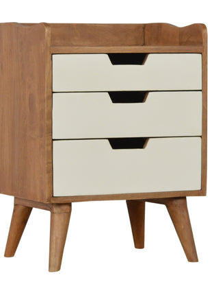 White Painted Bedside Table