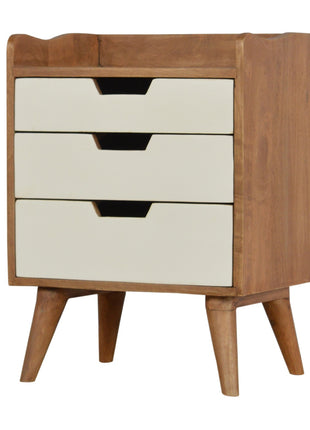 White Painted Bedside Table