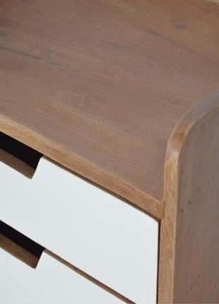 White Painted Bedside Table