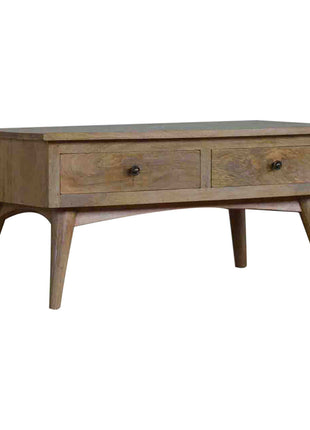 Nordic Style 2 Drawer Coffee Table