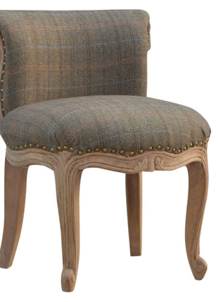 Multi Tweed Studded Chair