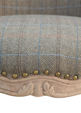 Multi Tweed Studded Chair