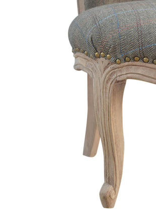 Multi Tweed Studded Chair